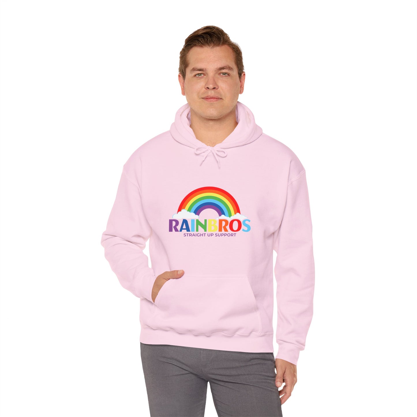 Rainbow Support Hooded Sweatshirt - Unisex Heavy Blend™