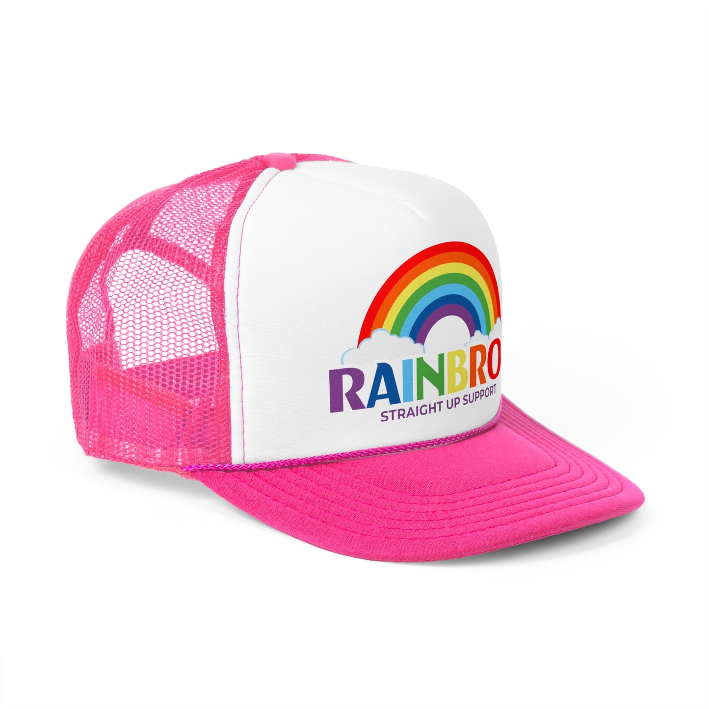 Rainbow Trucker Cap - Straight Up Support