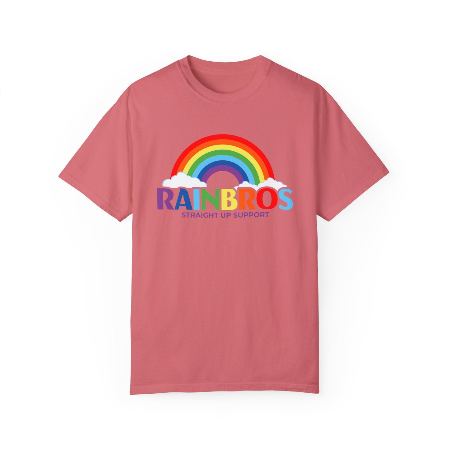 Garment-Dyed Rainbow Support T-Shirt - Unisex Pride Apparel