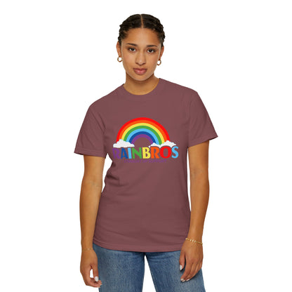 Garment-Dyed Rainbow Support T-Shirt - Unisex Pride Apparel