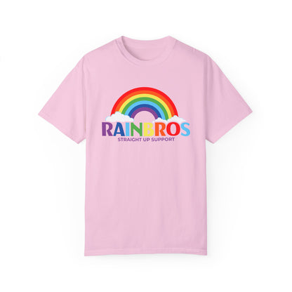 Garment-Dyed Rainbow Support T-Shirt - Unisex Pride Apparel