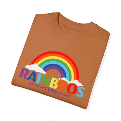 Garment-Dyed Rainbow Support T-Shirt - Unisex Pride Apparel