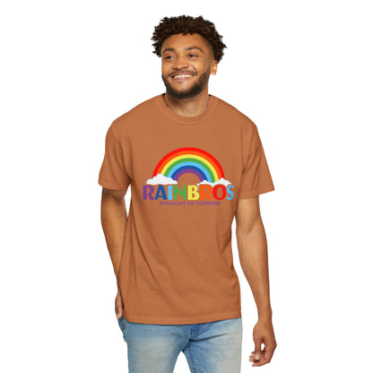 Garment-Dyed Rainbow Support T-Shirt - Unisex Pride Apparel