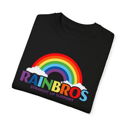 Garment-Dyed Rainbow Support T-Shirt - Unisex Pride Apparel