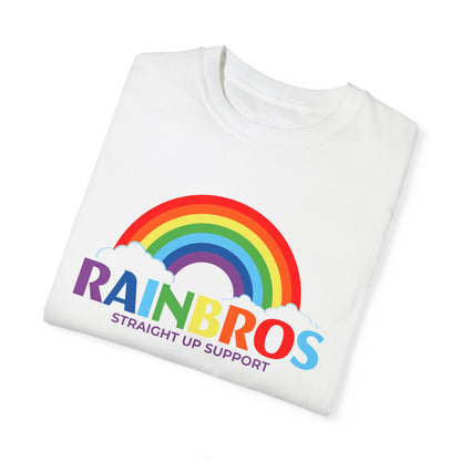 Garment-Dyed Rainbow Support T-Shirt - Unisex Pride Apparel