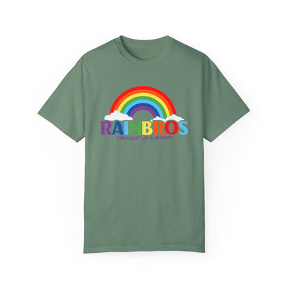 Garment-Dyed Rainbow Support T-Shirt - Unisex Pride Apparel