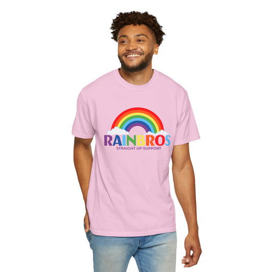 Garment-Dyed Rainbow Support T-Shirt - Unisex Pride Apparel