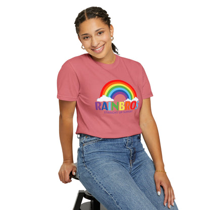 Garment-Dyed Rainbow Support T-Shirt - Unisex Pride Apparel