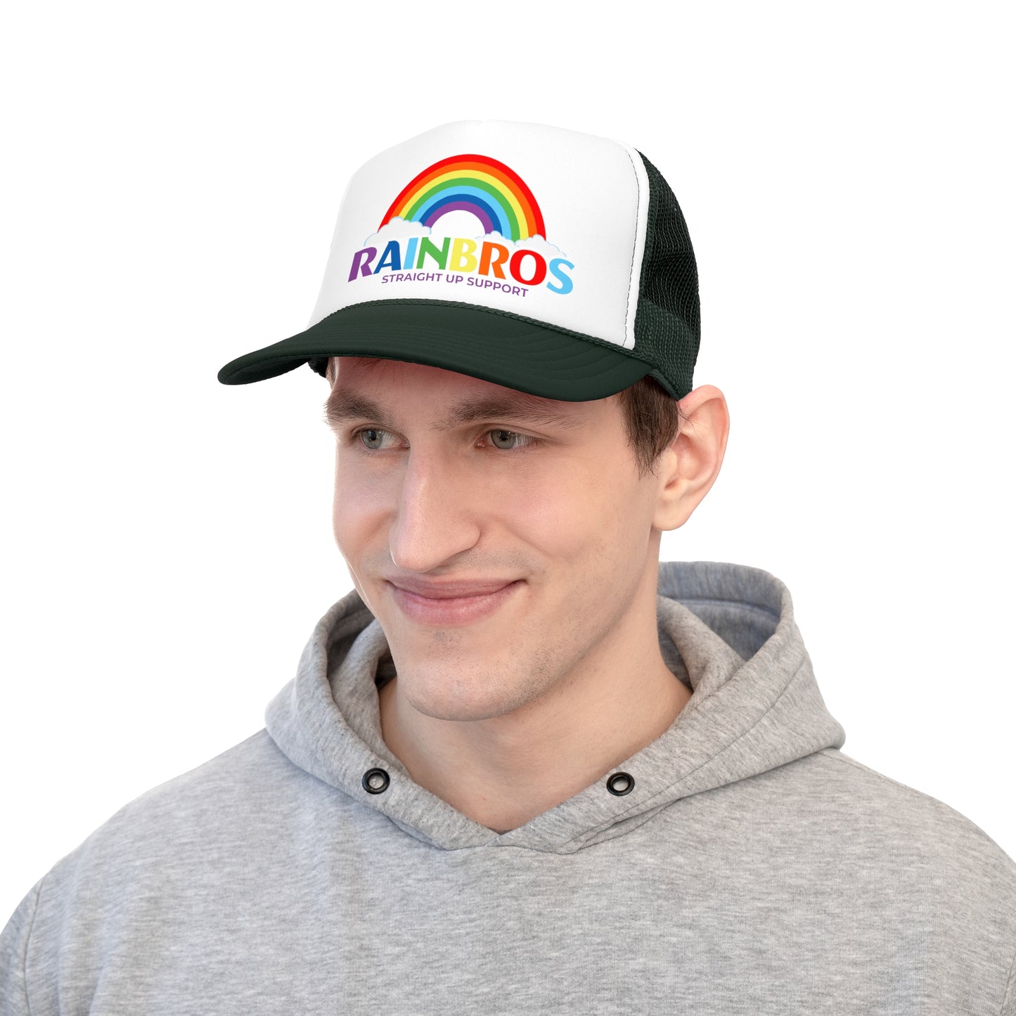 Rainbow Trucker Cap - Straight Up Support